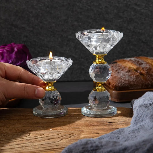 Bougeoir Cristal Bulle - Esprit Chandelier
