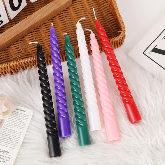 Bougie Torsade Colorée