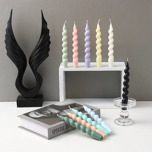 Bougies Torsades Colorées