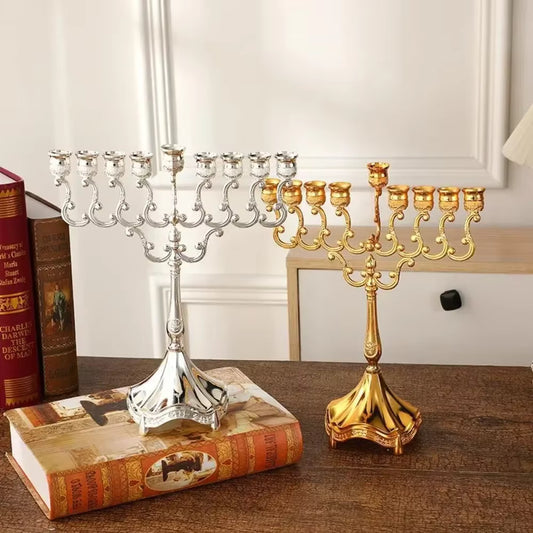 Candélabre 9 branches Hanukkia - Esprit Chandelier