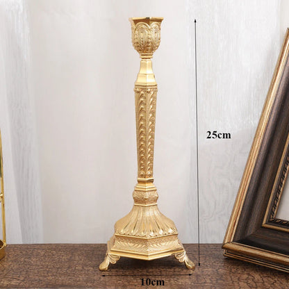 Chandelier Baroque pied dore L