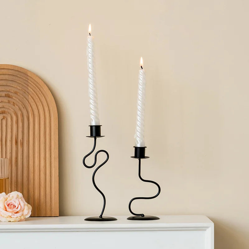 Chandelier Noir Minimaliste