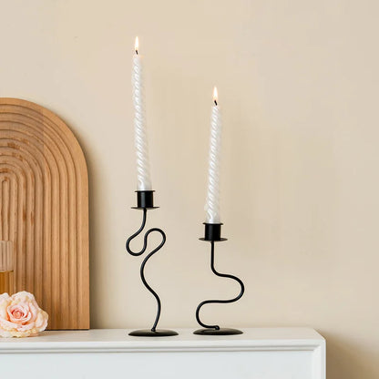 Chandelier Noir Minimaliste