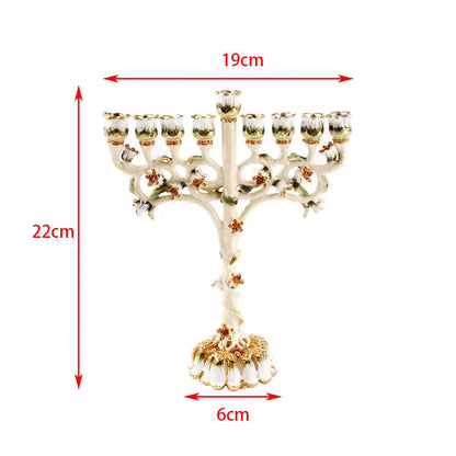 Dimensions Candélabre Hanoukka Beige - Esprit Chandelier