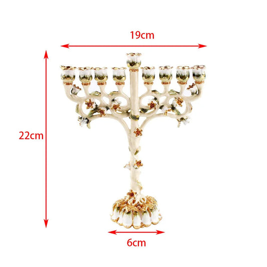 Dimensions Candélabre Hanoukka Beige - Esprit Chandelier
