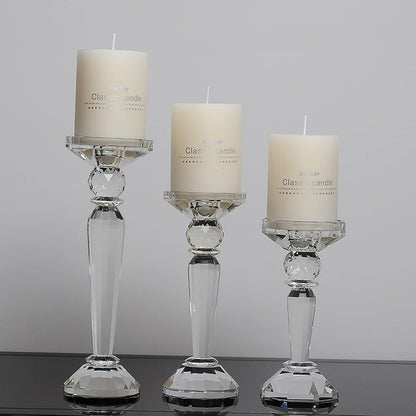 bougeoir cristal fuselé - Esprit Chandelier