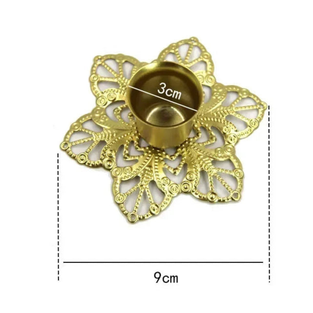 bougeoir dentelle doree florilege