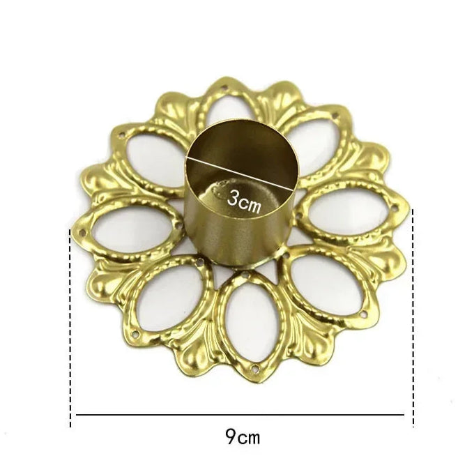 bougeoir dore cisele florilege