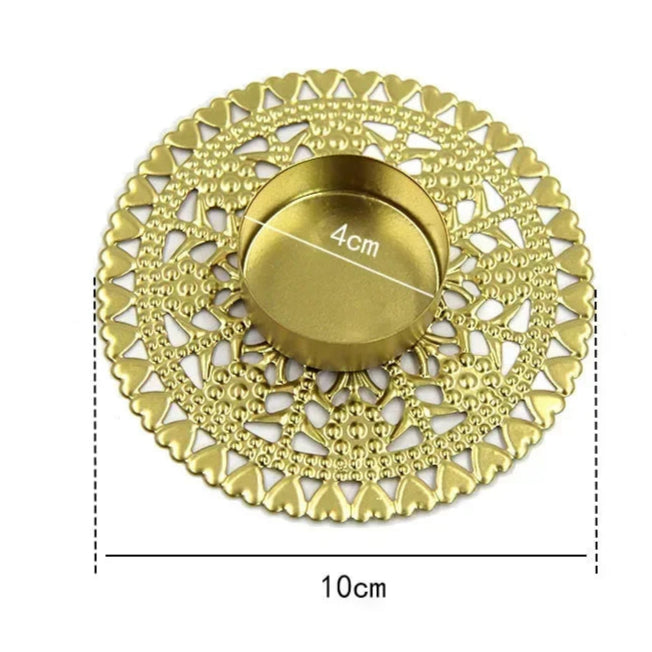 bougeoir dore dentelle florilege