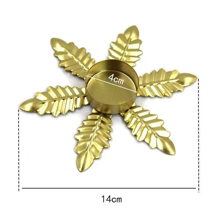 bougeoir florilege etoile feuille