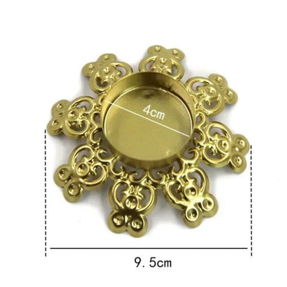bougeoir rehausse dore florilege