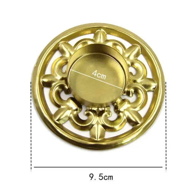 bougeoir rond florilege dore