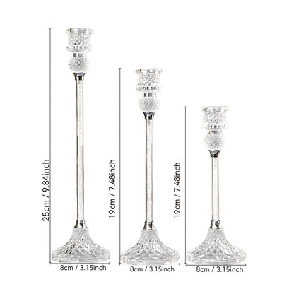 bougeoir cristal ancien format - Esprit Chandelier