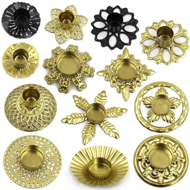 bougeoirs dores florilege