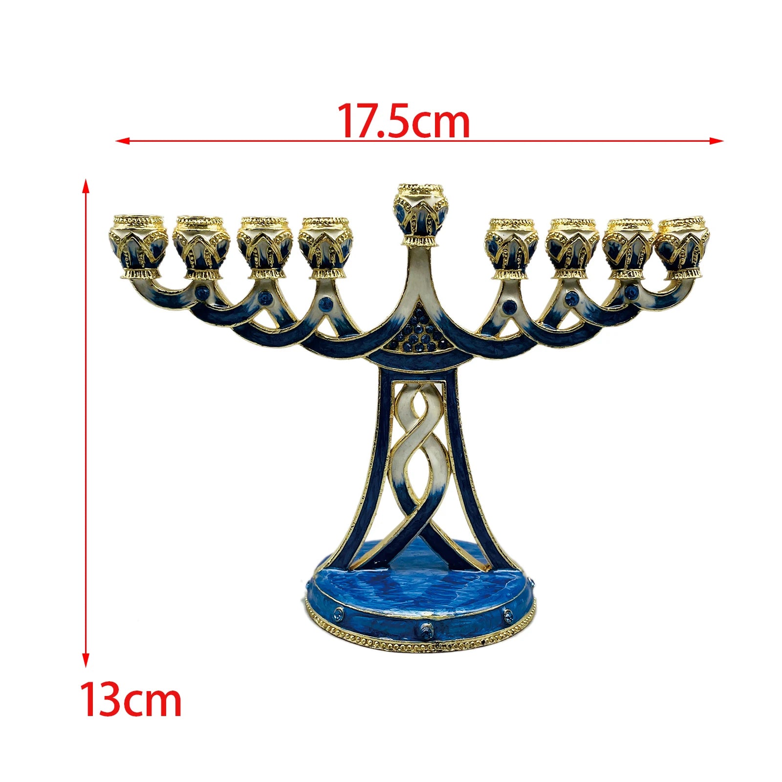 chandelier hanouka metal bleu - Esprit Chandelier