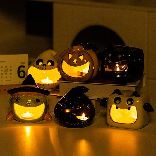 decoration halloween bougeoir monstre - Esprit Chandelier