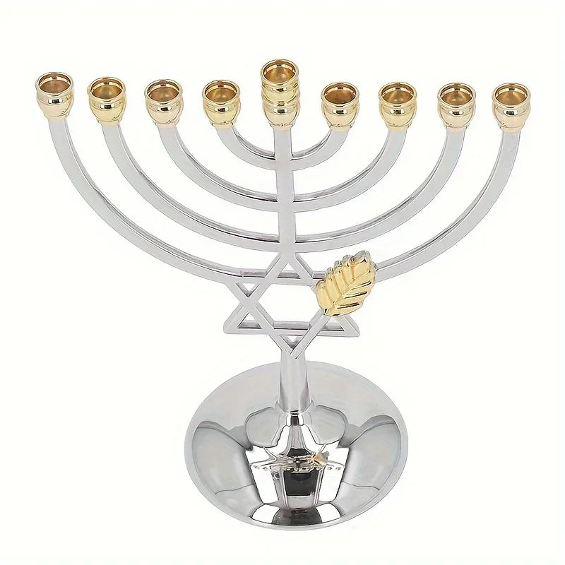 menorah argent et or - Esprit Chandelier