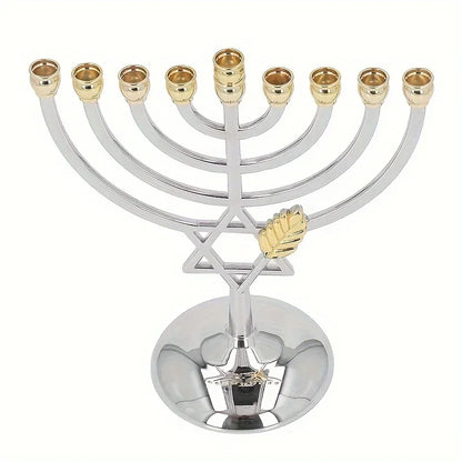 menorah argent et or - Esprit Chandelier
