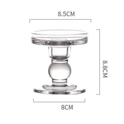 petit bougeoir verre transparent