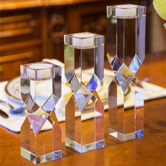 Bougeoir Etincelle Cristal Sablier-Esprit Chandelier