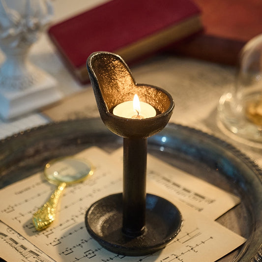 Bougeoir Fonte Tabouret - Esprit Chandelier
