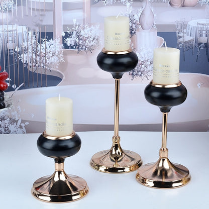 Bougeoir noir et or - Esprit Chandelier