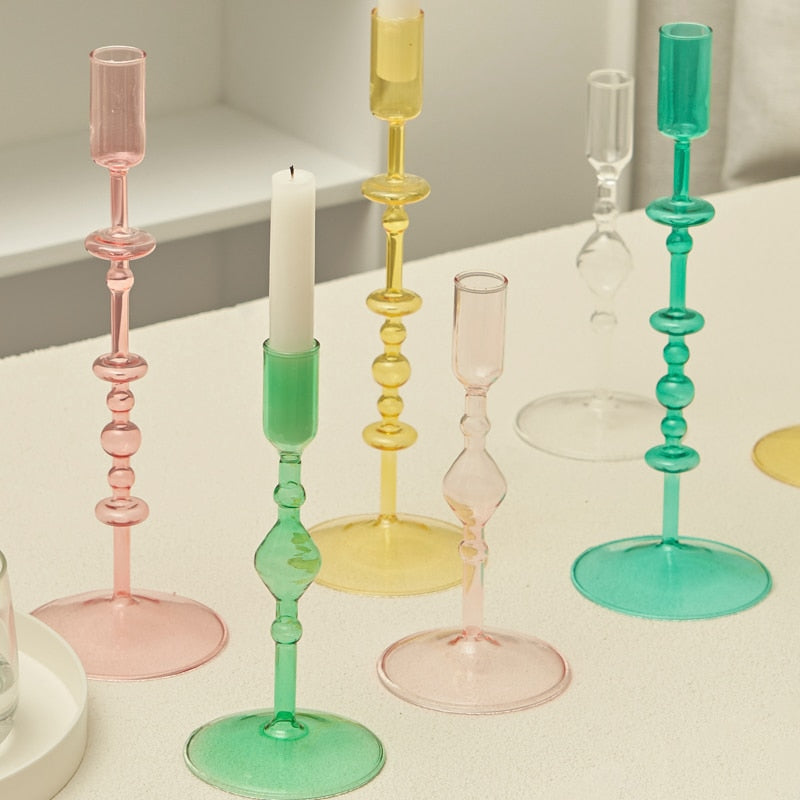 Bougeoirs & Chandeliers Verre Coloré - Esprit Chandelier