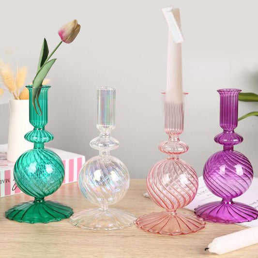 DecoBougeoirBouleVerreColoree-EspritChandelier