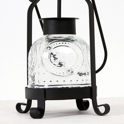 Lanterne pied métal noir  - Esprit Chandelier