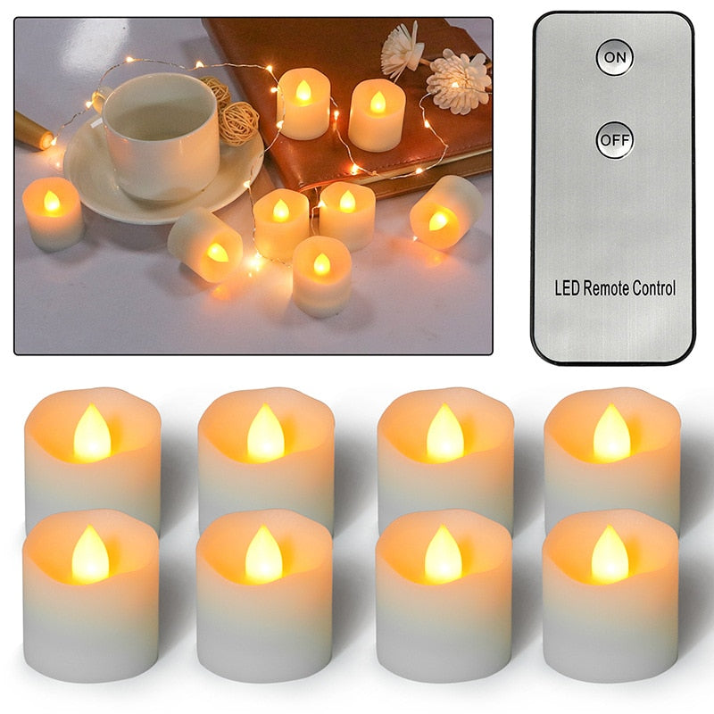 Petites bougies cylindriques led - Esprit Chandelier