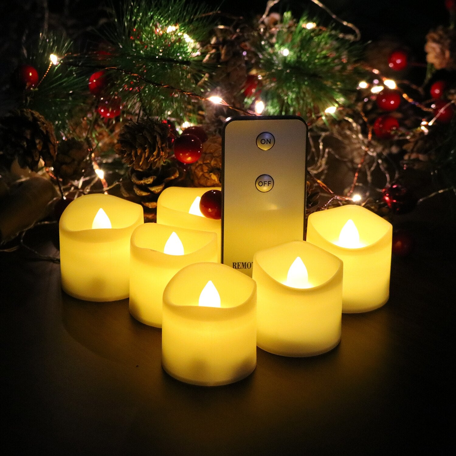 Petites bougies cylindriques led télécommande - Esprit Chandelier