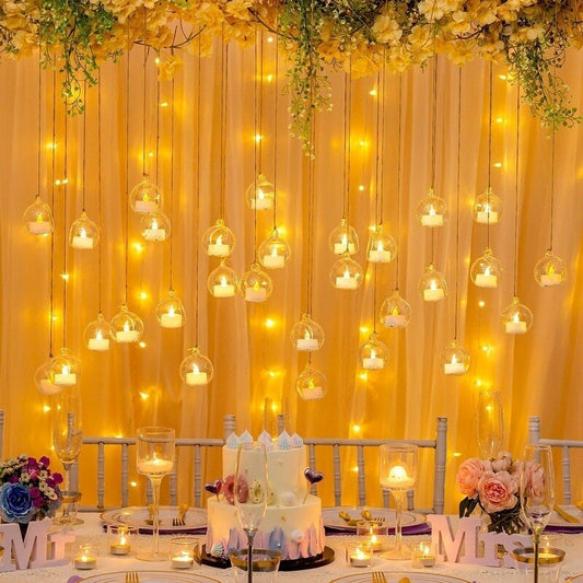 photophore suspendu mariage - Esprit Chandelier