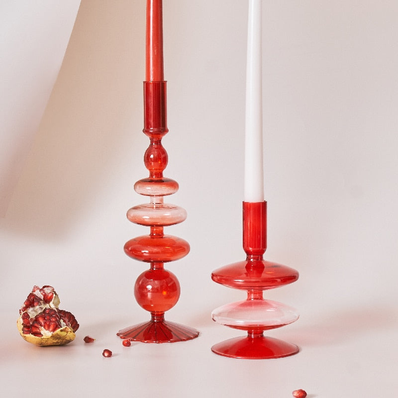 Chandelier Verre Rouge - Esprit Chandelier