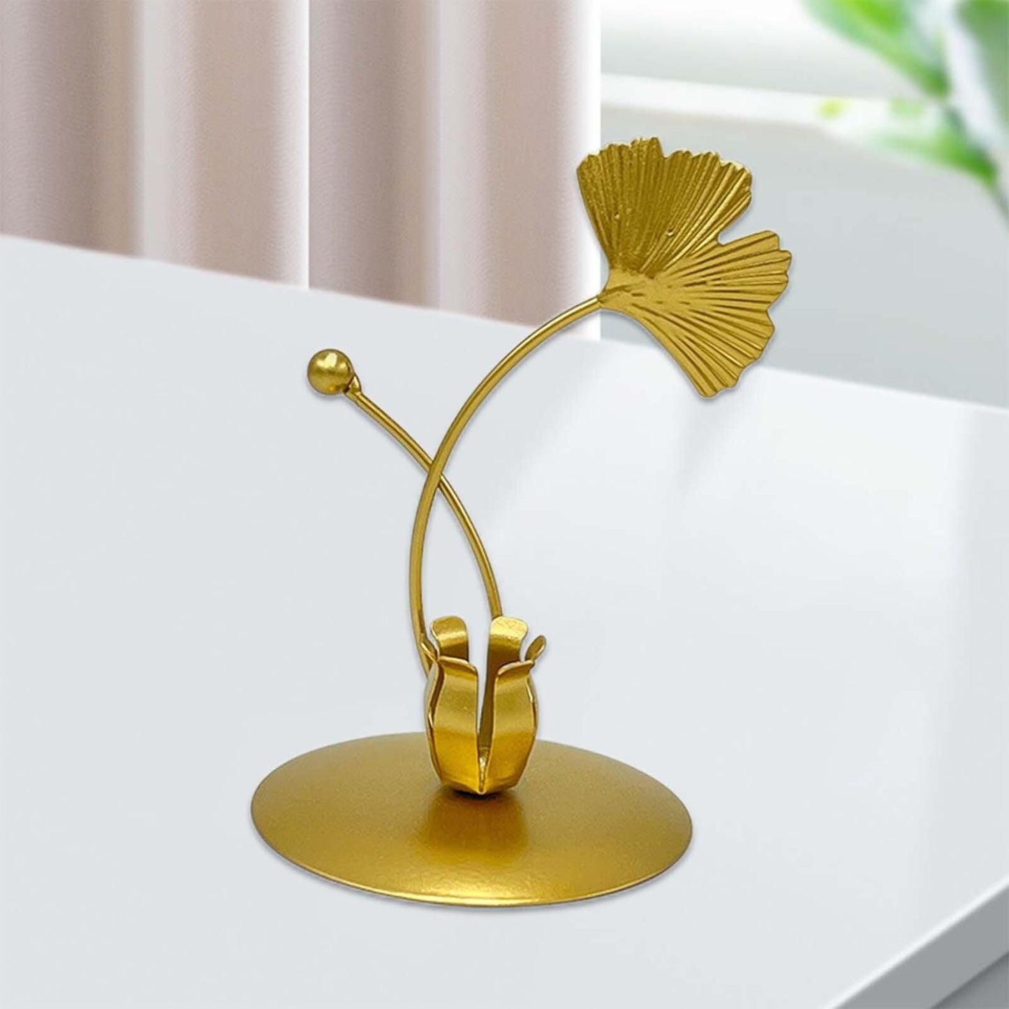 Porte Chandelle Ginko Doré - Esprit Chandelier