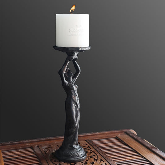 Bougeoir Fonte Femme - Esprit Chandelier