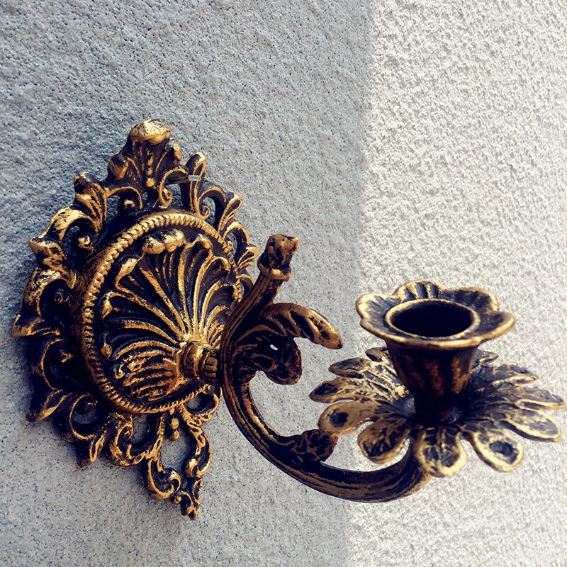 bougeoir mural doré - Esprit Chandelier