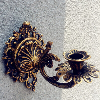 bougeoir mural doré - Esprit Chandelier