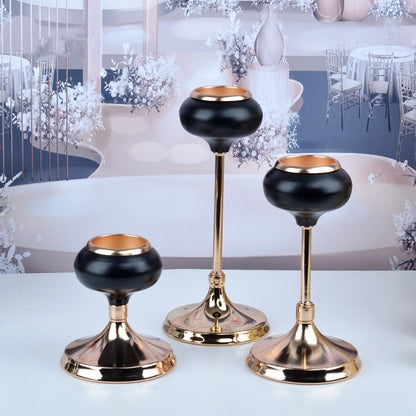 bougeoir or et noir - Esprit Chandelier