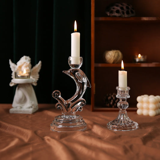 Bougeoir Dauphin trident - Esprit Chandelier