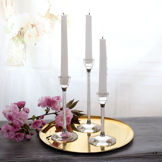 Bougeoirs Flûte Cristal - Esprit Chandelier