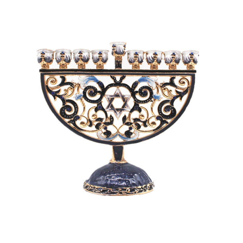 candélabre 9 branches hanoukkia - Esprit Chandelier 