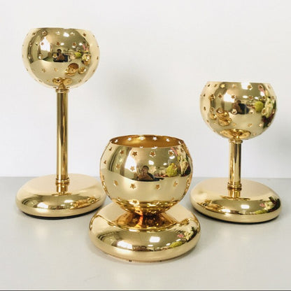 Photophore Boule dorée - Esprit Chandelier