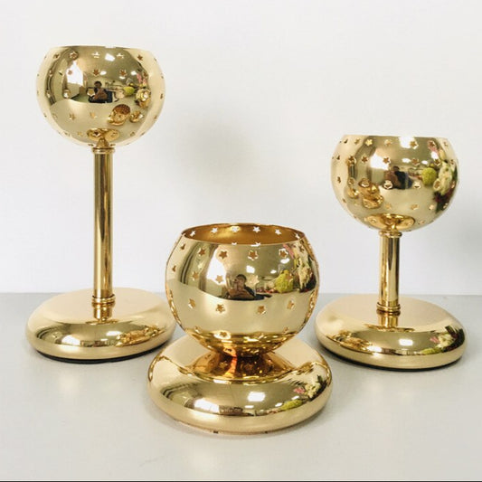 Photophore Boule dorée - Esprit Chandelier