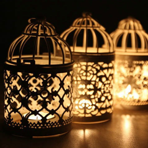 Photophore cage métal - Esprit Chandelier