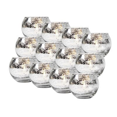 photophore mariage argenté - Esprit Chandelier