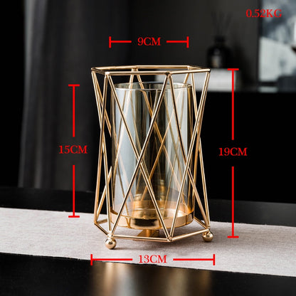 DImensions petit photophore vase - Esprit Chandelier