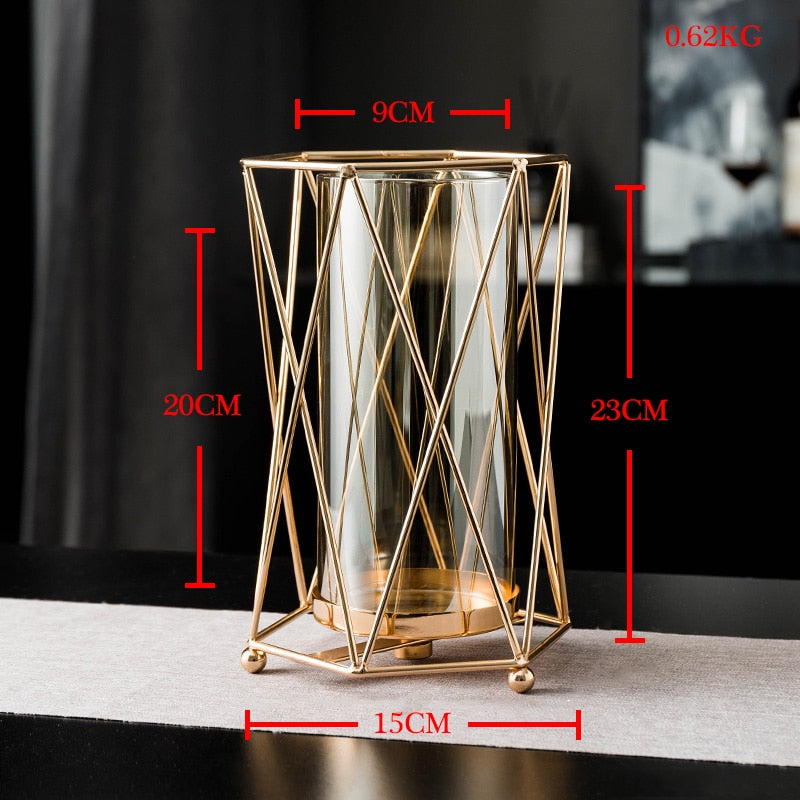 DImensions grand photophore vase - Esprit Chandelier