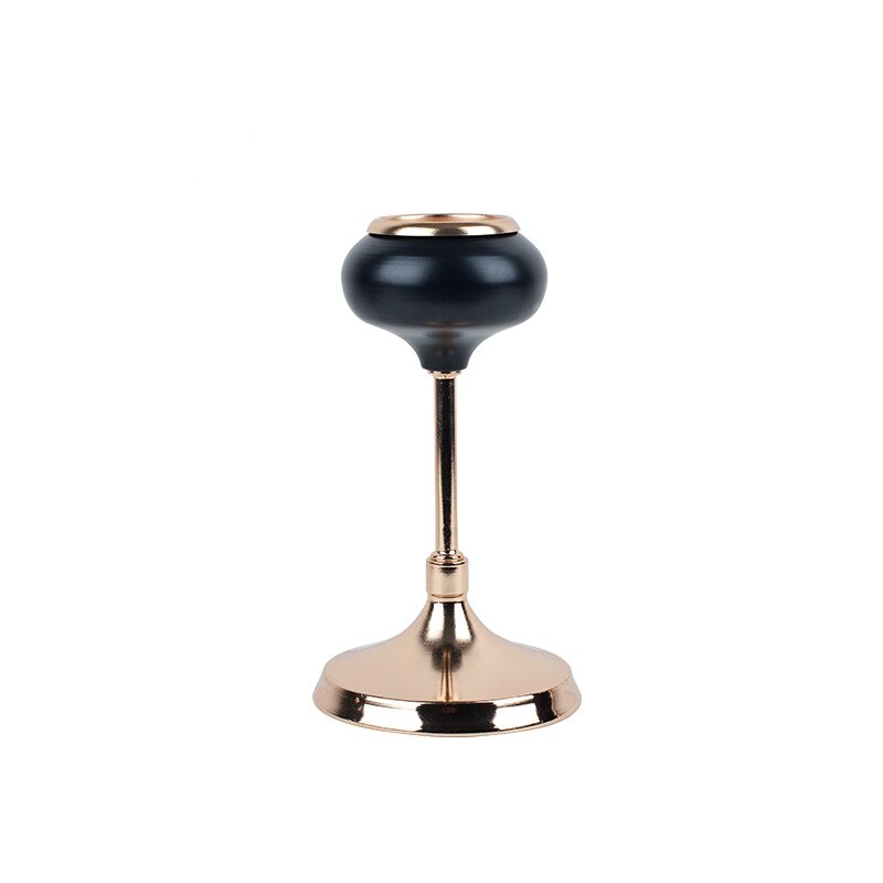 porte bougie noir dore - Esprit Chandelier